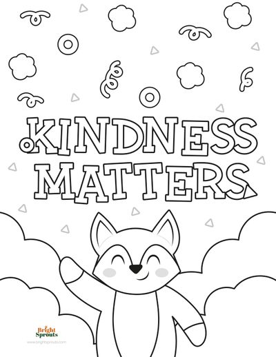 Free Kindness Coloring Pages for Kids - Easy Crafts For Kids