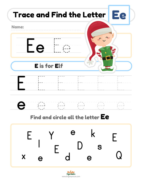 FREE* Tracing And Writing the Letter E
